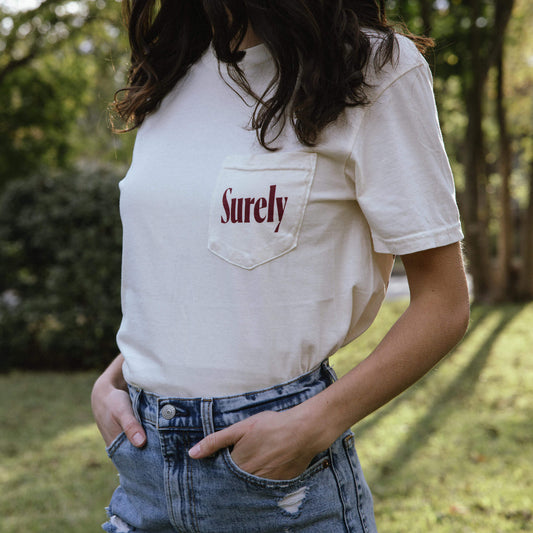 Stay Social Tee Shirt - Ivory