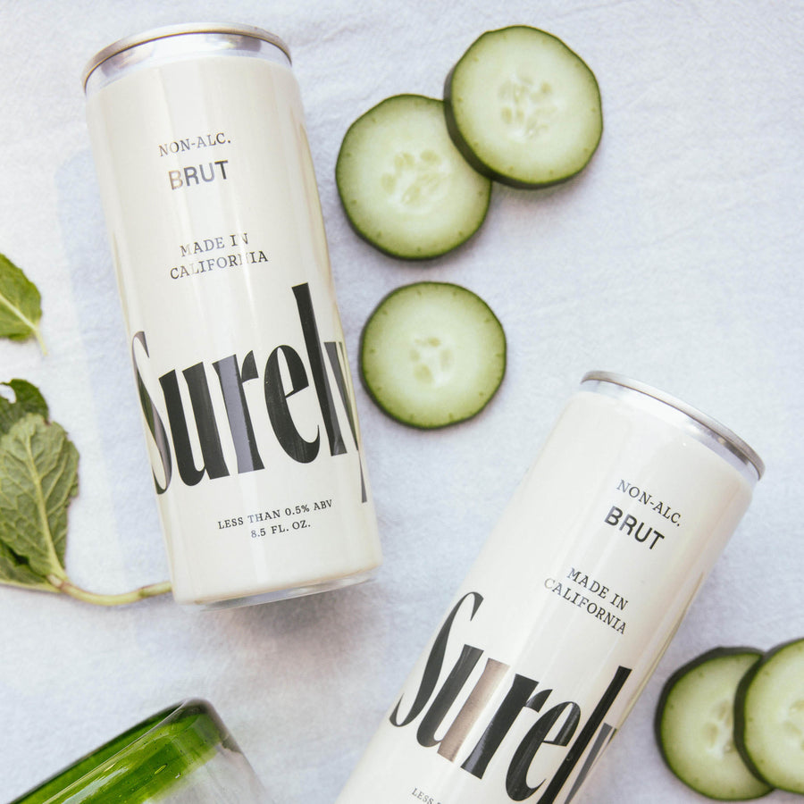 Non-alcoholic sparkling brut can 4-pack  2 cans