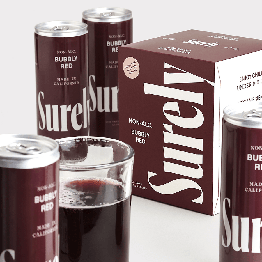 Non-Alcoholic Bubbly Red Can 4-Pack - Sample