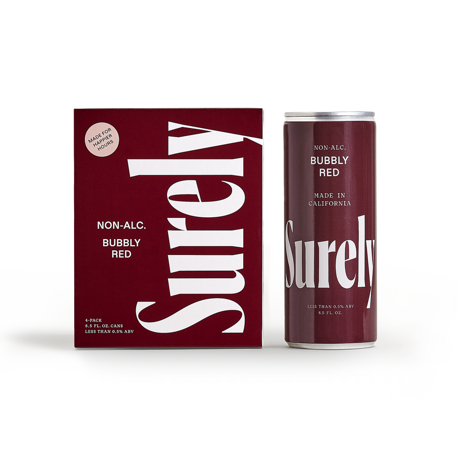 Non-Alcoholic Bubbly Red Can 4-Pack - Sample