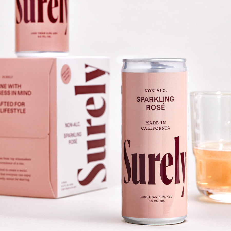 Non-Alcoholic Sparkling Rosé Can 4-Pack - Sample